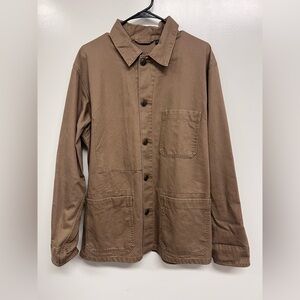 Uniqlo Brown Button-Front Workwear Jacket